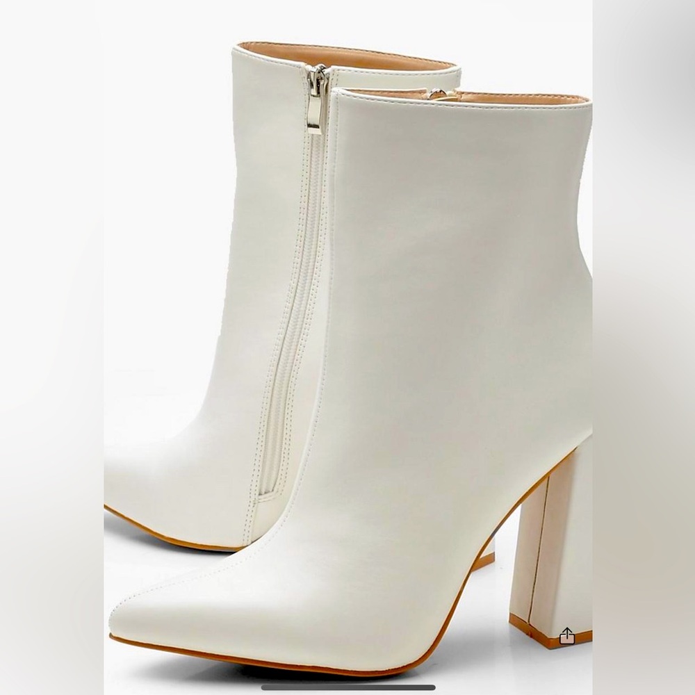 Boohoo Flared Heel Sock Boots